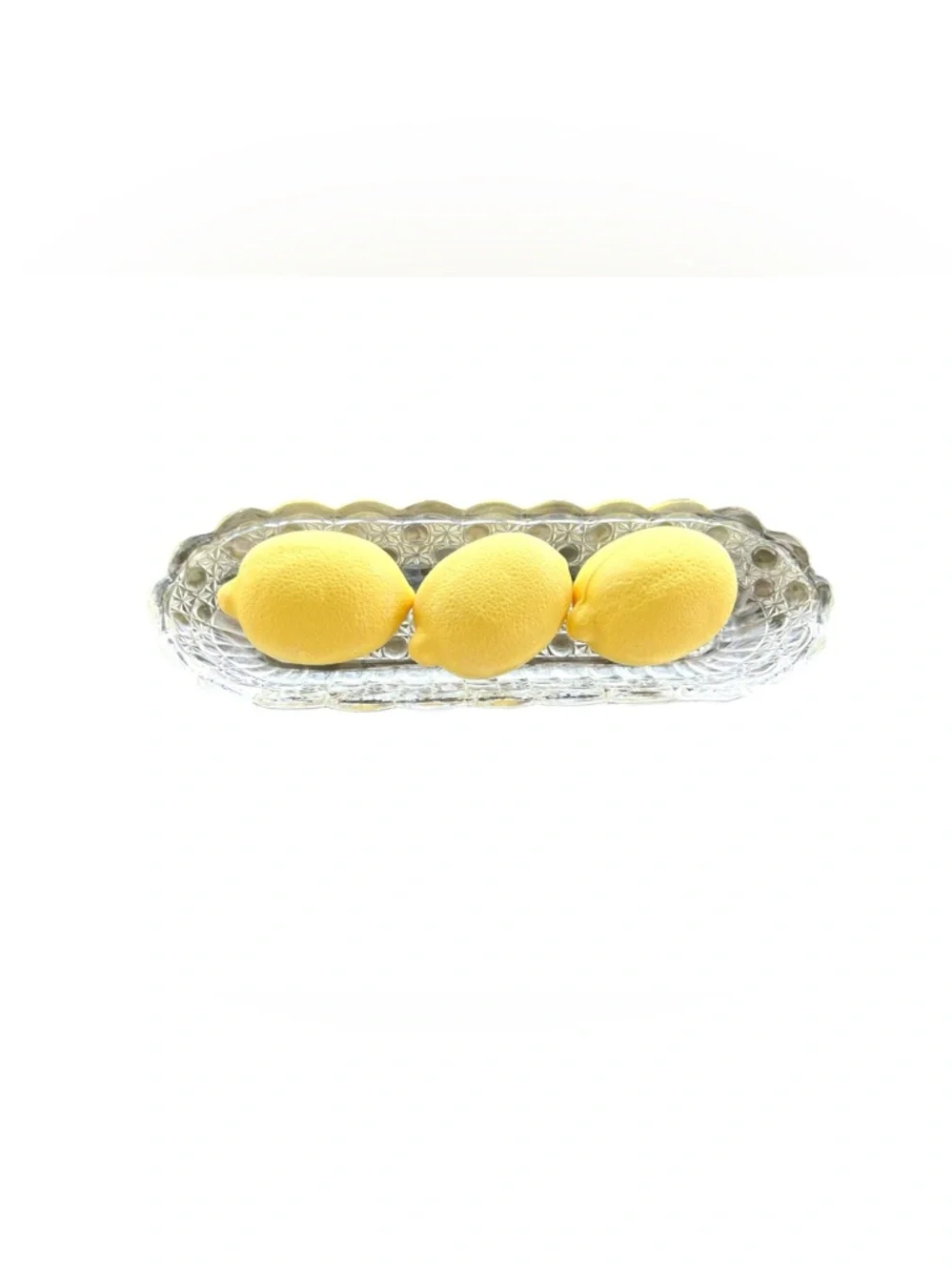 Avon “Sunny Lemon” Crystal Soap Dish Set 🍋